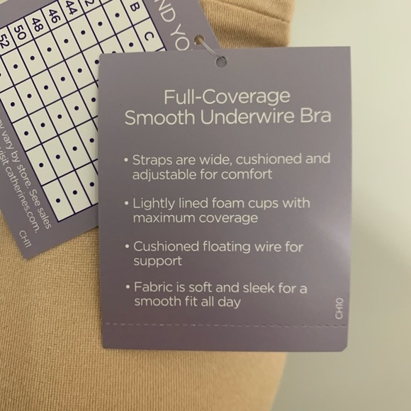 New Women’s Plus Size Full Coverage Bra Nude - Picture 7 of 16